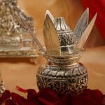 925 Silver Kalash with Silver Nariyal & Leaves MISS/236