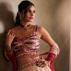 18Kt Gold Polki and Ruby Choker with Layered Ruby Beads & Matching Earrings PKCS8/5 18Kt Gold Polki and Ruby Choker with Layered Ruby Beads & Matching Earrings PKCS8/5