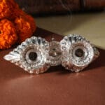 Peacock Deepam 925 Antique Silver for Pooja Deepak DESS/266
