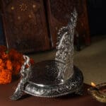 925 Sterling Silver Peacock Singhasan for God Idols Laxmi Ganesha Mandir Pooja Diwali Gift SHSS/15