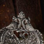 925 Sterling Silver Peacock Singhasan for God Idols Laxmi Ganesha Mandir Pooja Diwali Gift SHSS/15