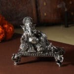 925 Antique Silver Sitting Ganesha Idol MRTSS/394