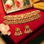 18Kt Gold Polki Kundan Choker Set PKS18/25