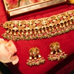 18Kt Gold Polki Kundan Choker Set PKS18/25
