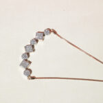 14Kt Rose Gold & White Gold Natural Diamond Adjustable Bracelet DBL14/361