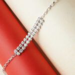 18kt White Gold Natural Diamond Bracelet For Her DBL/185