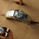 Diamond Platinum Men’s Engagement Band Ring PRG/11