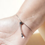 14Kt White Gold Natural Diamond Adjustable Minimal Bracelet | DBL14/328