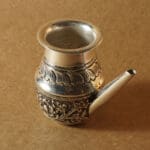 925 Silver Karwa with Paisley Flower Engraving KWSS/3