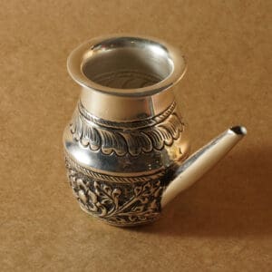 925 Silver Karwa with Paisley Flower Engraving KWSS/3