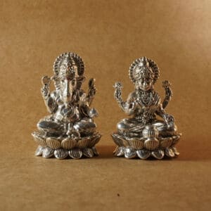 999 SILVER Laxmi Ganesha Idols SIC/8