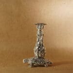 SILVER Luminous Grace 925 Silver Engraved Candle & Mini Diya Stand SIC/11