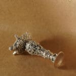 SILVER Luminous Grace 925 Silver Engraved Candle & Mini Diya Stand SIC/11