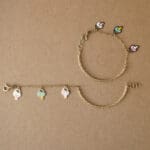 18KT Gold Kids Charm Bracelet Pair NZ18/4