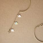 18KT Gold Kids Charm Bracelet Pair NZ18/4