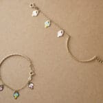 18KT Gold Kids Charm Bracelet Pair NZ18/4