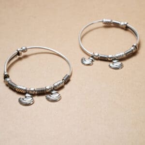 Antique 925 Silver Adjustable Kada For Kids KASS/36