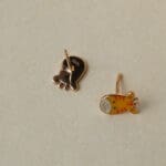 18KT Gold Cute Giraffe Kids Gold Stud Earrings TP18/217