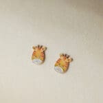18KT Gold Cute Giraffe Kids Gold Stud Earrings TP18/217