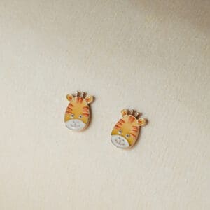 18KT Gold Cute Giraffe Kids Gold Stud Earrings TP18/217