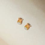 18KT Gold Cute Giraffe Kids Gold Stud Earrings TP18/217