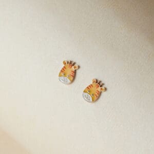 18KT Gold Cute Giraffe Kids Gold Stud Earrings TP18/217