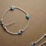 Silver Charms Anklets For Kids PYSS/132