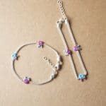 Silver Charms Anklets For Kids PYSS/147