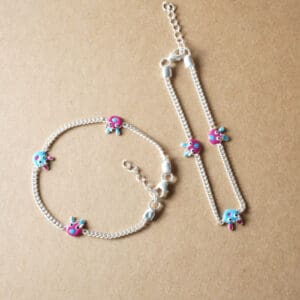 Silver Charms Anklets For Kids PYSS/147