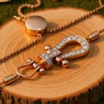 14Kt Rose Gold Diamond Adjustable Bracelet DBL14/334