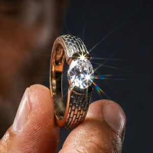 18kt Gold Men's Band Ring RG18/475