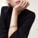 18kt Gold Adjustable Nail Bracelet BL18/460