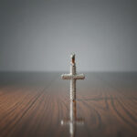 Minimal Cross Pendant in Natural Diamond & 18Kt Gold DLC/193