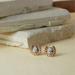 18kt Rose Gold Minimal Dailywear stud Earrings TP18/271