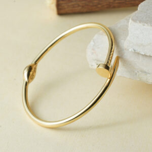 18kt Gold Adjustable Nail Bracelet BL18/460