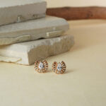 18kt Rose Gold Minimal Dailywear stud Earrings TP18/271