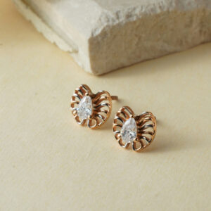 18kt Rose Gold Minimal Dailywear stud Earrings TP18/271