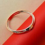 18KT Gold Dual Tone Bangle Bracelet BL18/456