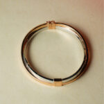 18KT Gold Dual Tone Bangle Bracelet BL18/456