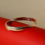18KT Gold Dual Tone Bangle Bracelet BL18/456