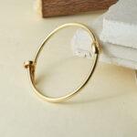 18kt Gold Adjustable Nail Bracelet BL18/460