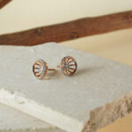 18 Kt Gold Stud dailywear Earrings for her TP18/264