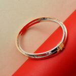 18KT Gold Dual Tone Bangle Bracelet BL18/456