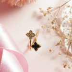 18KT Yellow Gold Princess Flower Open Center Adjustable Ring RL18/1959