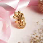 22KT Yellow Gold Shree Nath Ji Temple Ring – Antique Adjustable Design RL22/2502