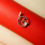 18kt Gold Diamond Peacock Pendant DLC/56