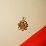 18kt Gold And Diamond Coin Pendant DLC/259