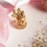 22KT Yellow Gold Shree Nath Ji Temple Ring – Antique Adjustable Design RL22/2502