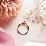 18KT Rose Gold Single Stone Ring – Minimalist Daily Wear Engagement | BK Saraf RL18/2299
