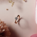 18KT Rose Gold Single Stone Ring – Minimalist Daily Wear Engagement | BK Saraf RL18/2299